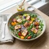 Veggie Sprouts With Salmon