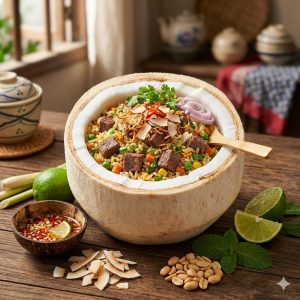 Fried Rice With Coconut & Beef